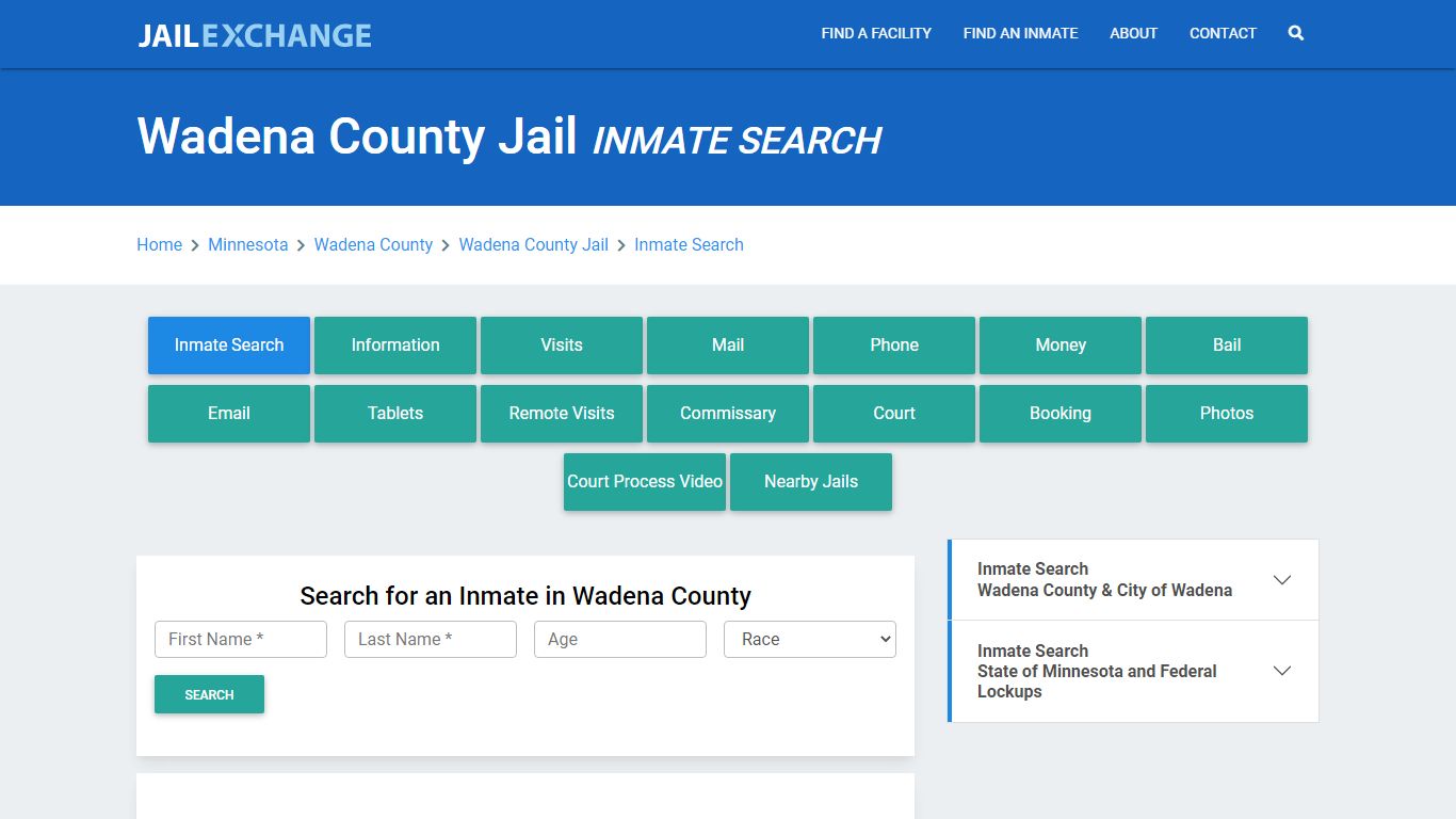 Wadena County Jail, MN Inmate Search: Roster & Mugshots