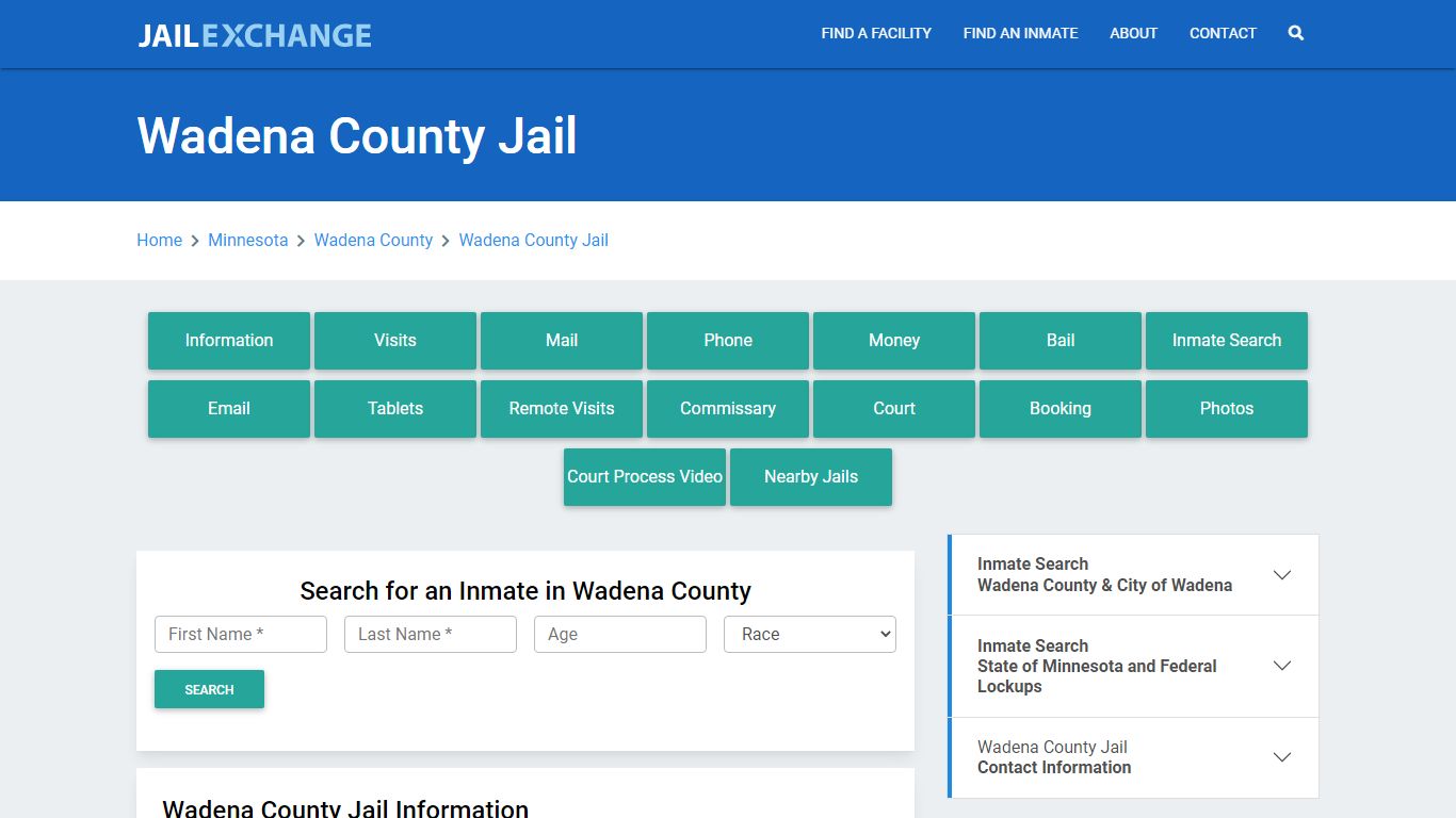 Wadena County Jail Roster Lookup, MN, Inmate Search